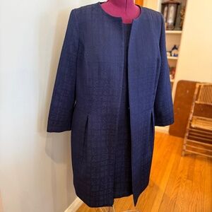 Navy Blue Coat Dress